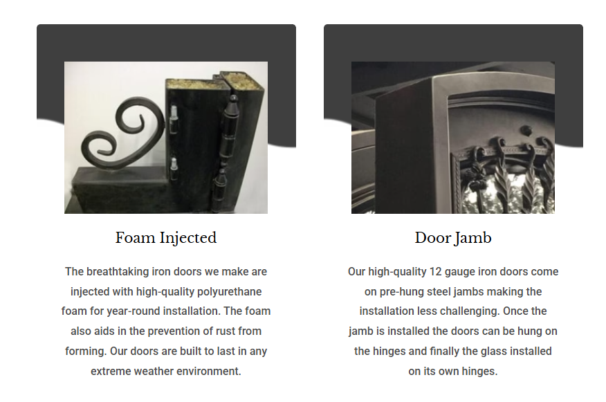 Design 57 - Double Iron Interior Door
