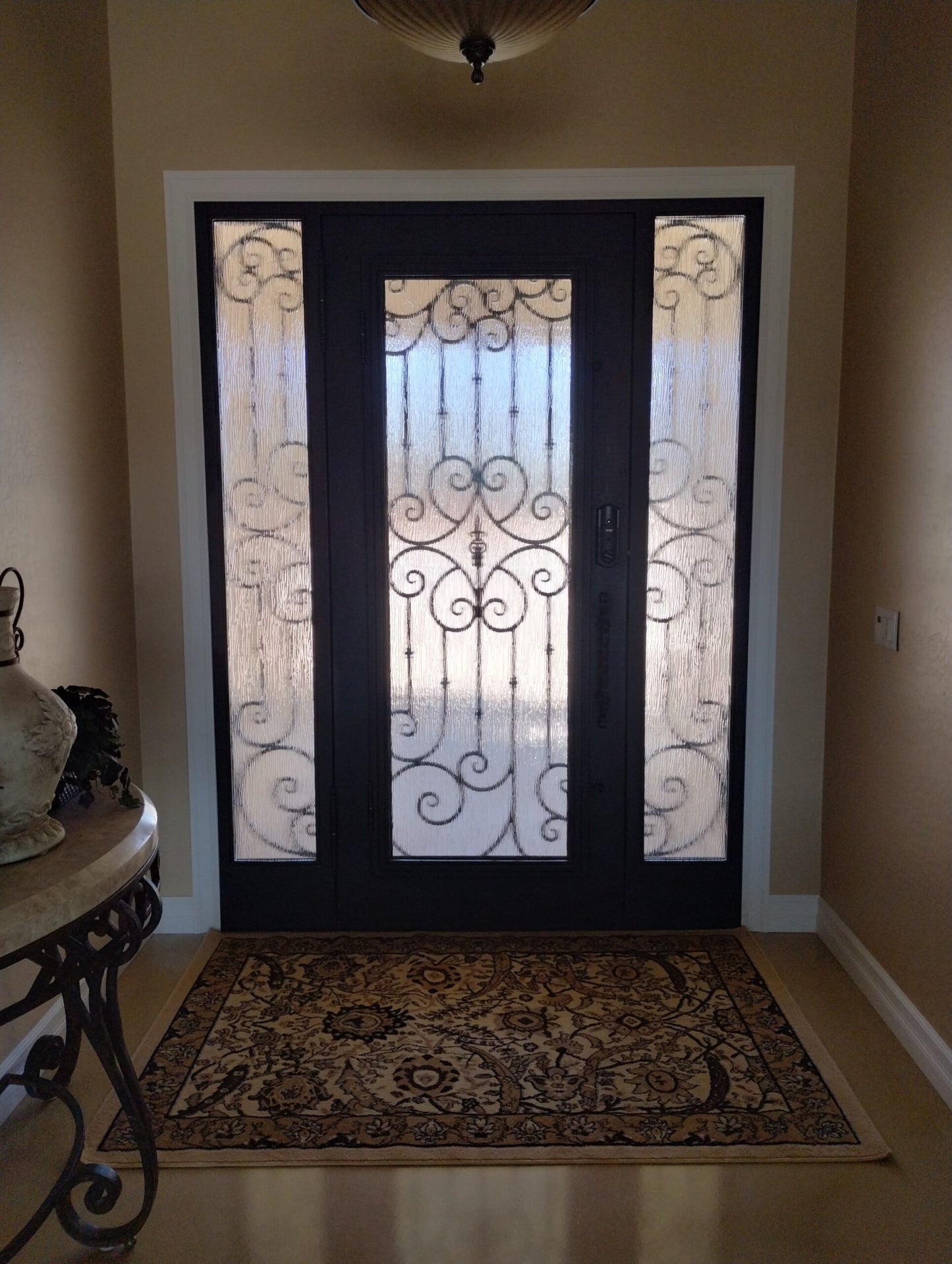 Design 38 - Single Iron Door w/ Sidelights
