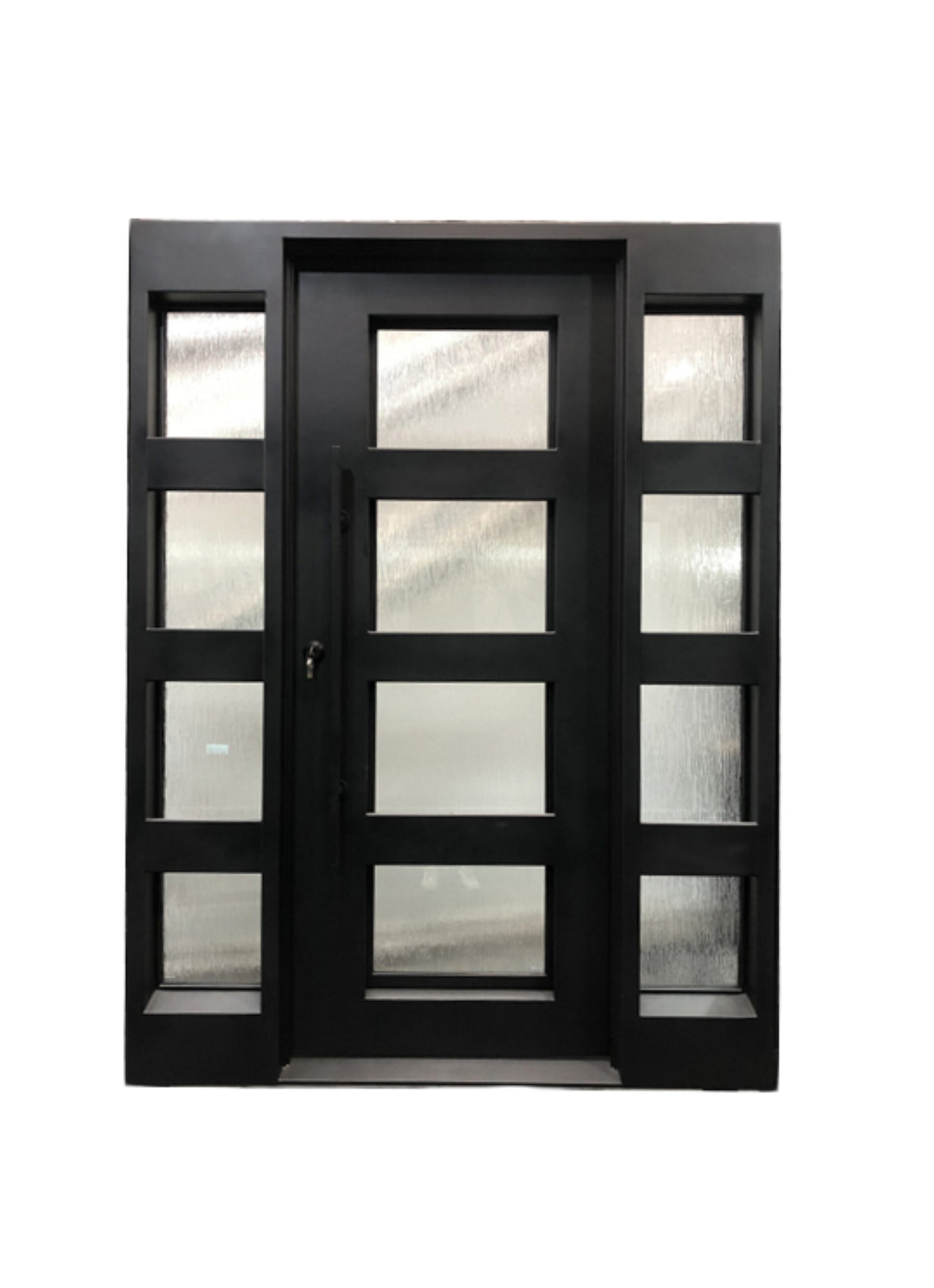 Design 34 - Single Iron Door w/ Sidelights