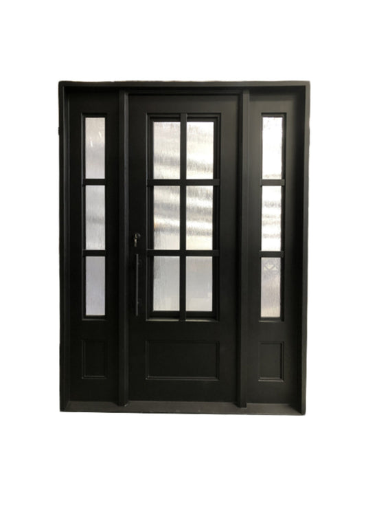 Design 37 - Single Iron Door w/ Sidelights